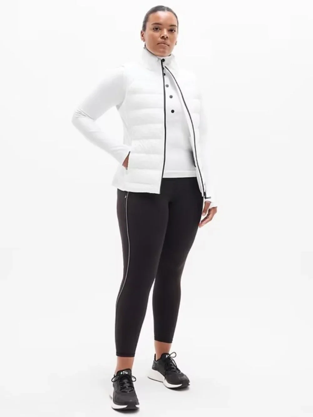New Athleta S Inlet Apex VEST  2.0 Bright White Small Regular Primaloft